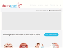 Tablet Screenshot of cherrycreeksmile.com